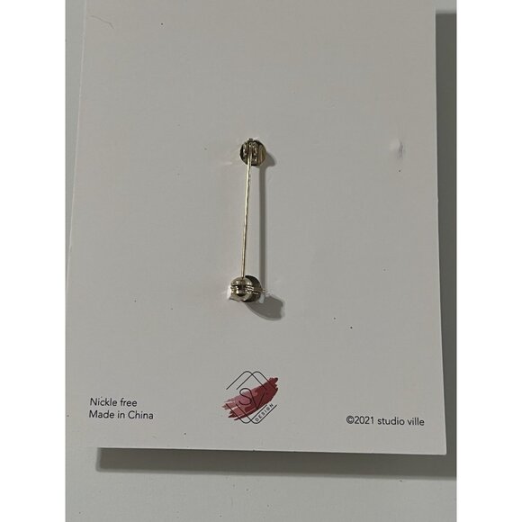 Studio Ville Enameled Crystals Christmas Gnome $30 NIP Santa Gnome Candy Cane - Picture 4 of 8